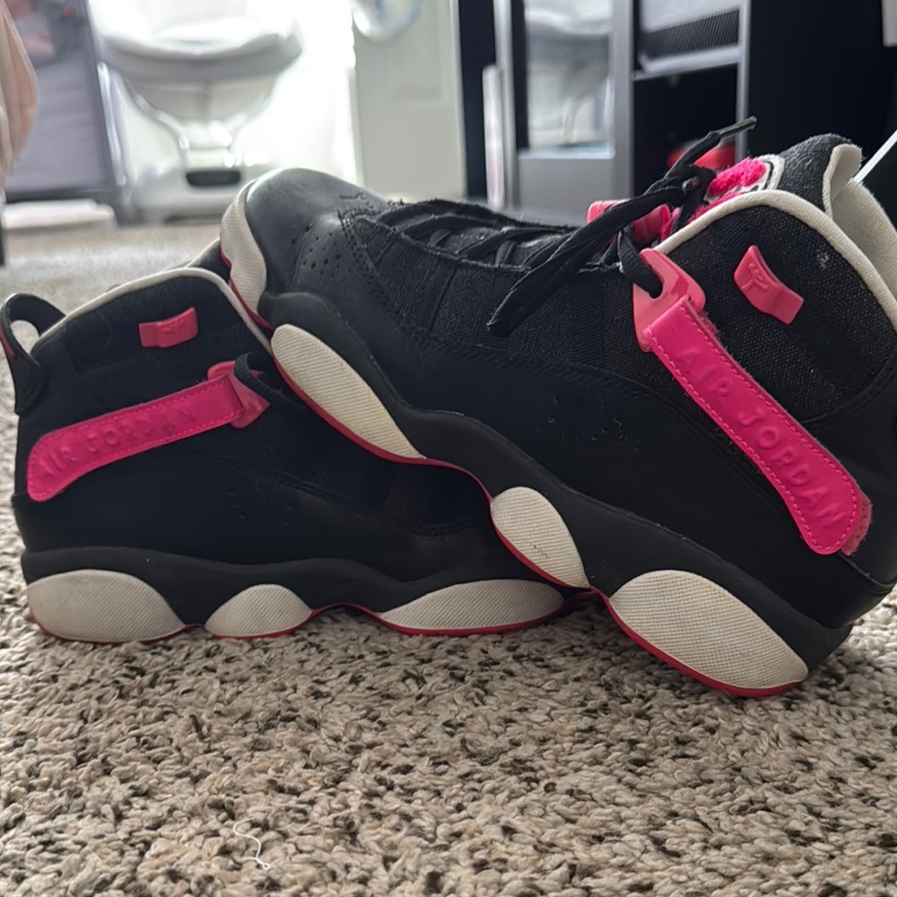 Jordan Women's Shoes Black and Pink